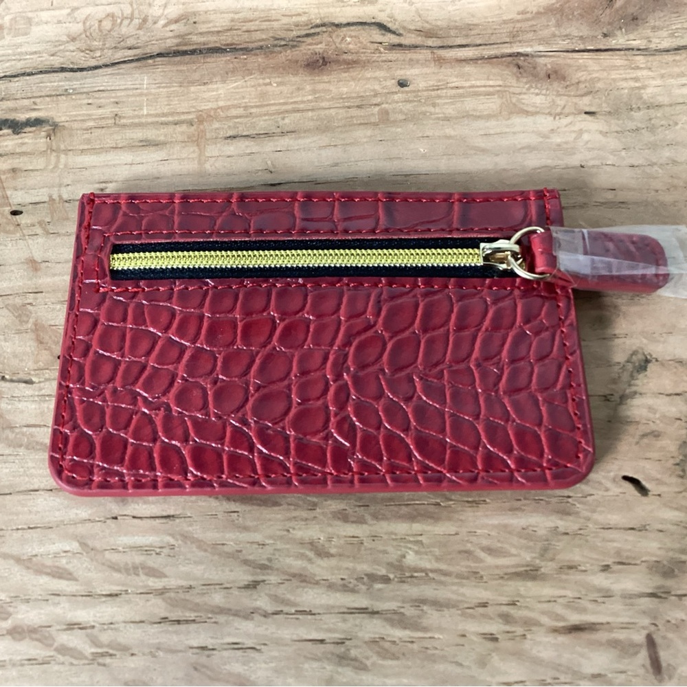🔴 B-Low The Belt - Faux Croc / Snakeskin Wallet - Credit Card Holder - New Red - Picture 5 of 9